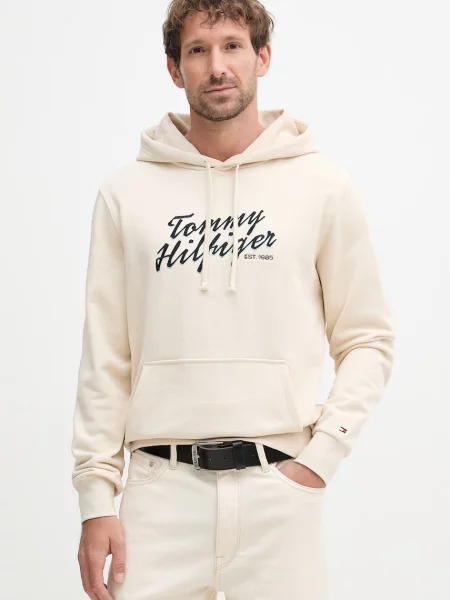 Tommy Hilfiger bluza z kapturem beżowa