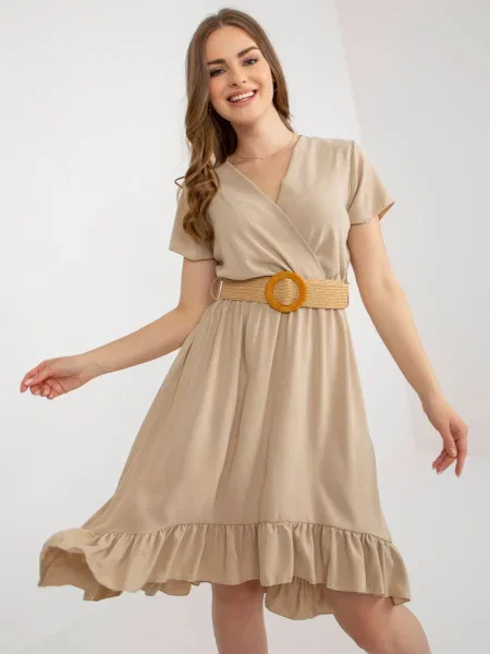 Rochie Fashionhunters de costum bej