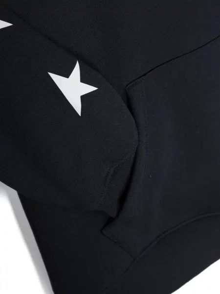 Bluza z kapturem dziecięca Golden Goose niebieska