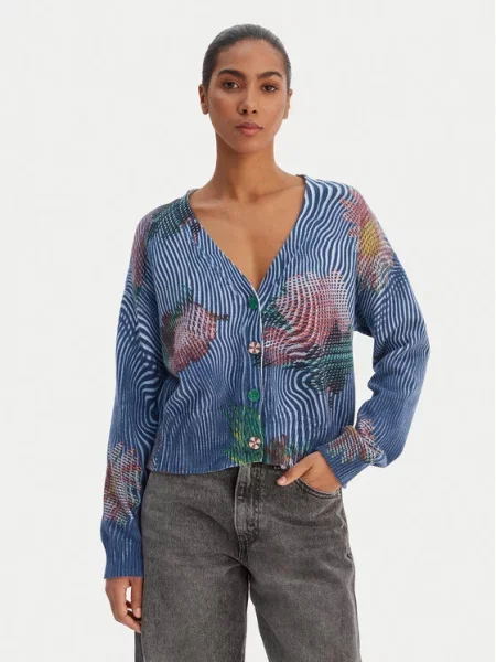 Desigual Kardiganas mėlyna
