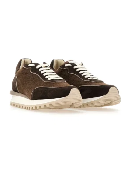 Sneakersy Eleventy brązowe