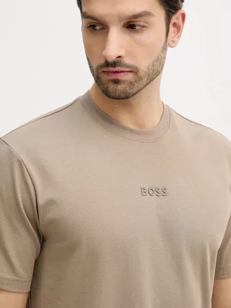 Футболка BOSS Green Tee 10 з принтом чорний