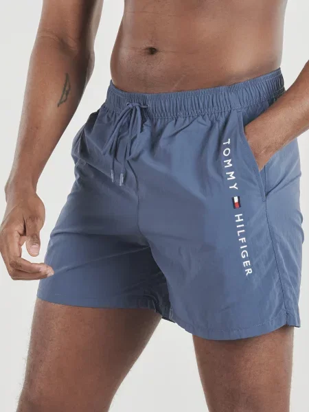 Húzózsinór fürdőruha Tommy Hilfiger kék