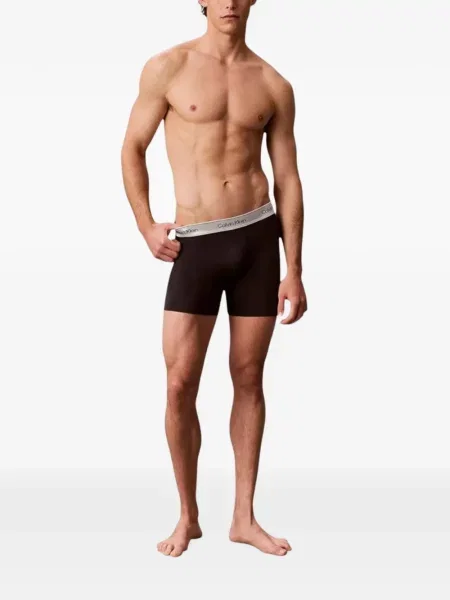 Boxeri Calvin Klein Underwear cu autograf negru