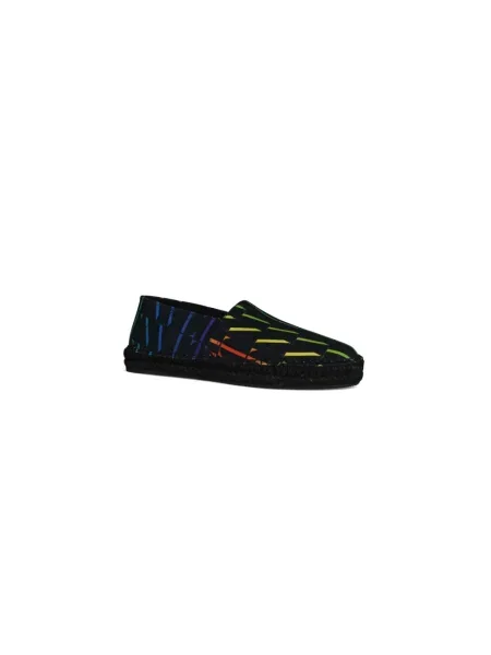 Lniane espadryle Valentino Garavani czarne