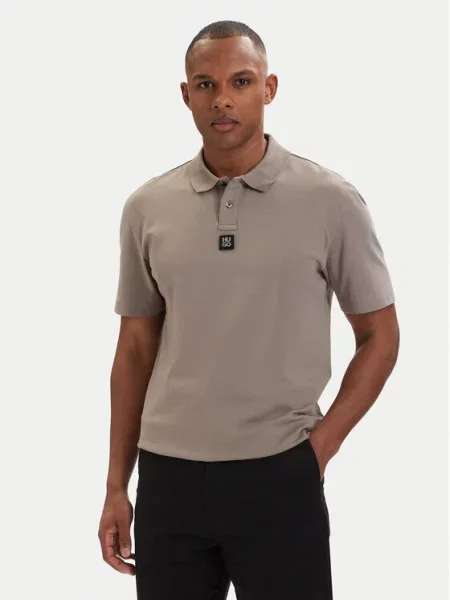 HUGO Tricou polo Deabono_D deschis maro