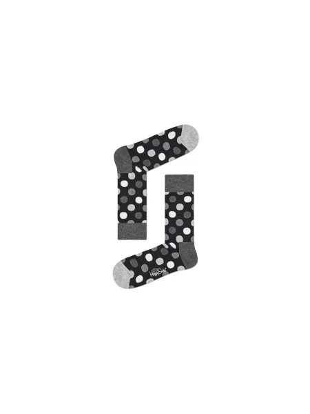 Șosete Happy Socks pachet de 4 alb-negru alb