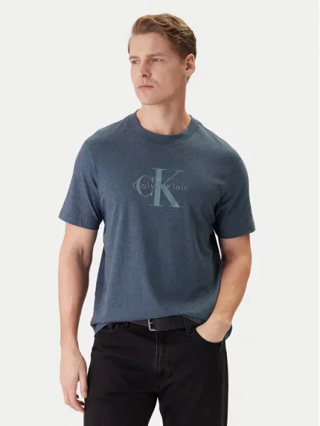 Calvin Klein Jeans Marškinėliai Tamsiai mėlyna