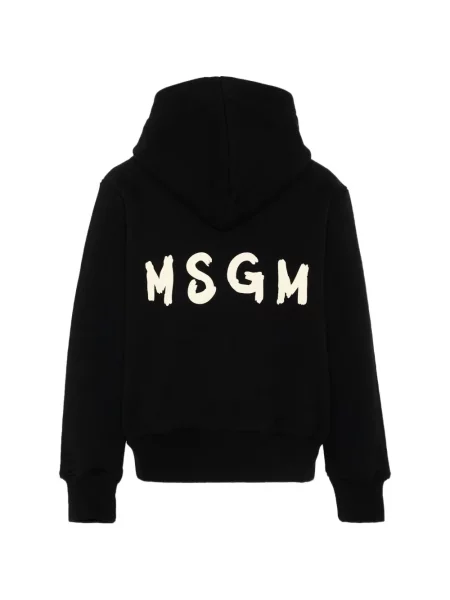Bluza z kapturem dziecięca Msgm czarna