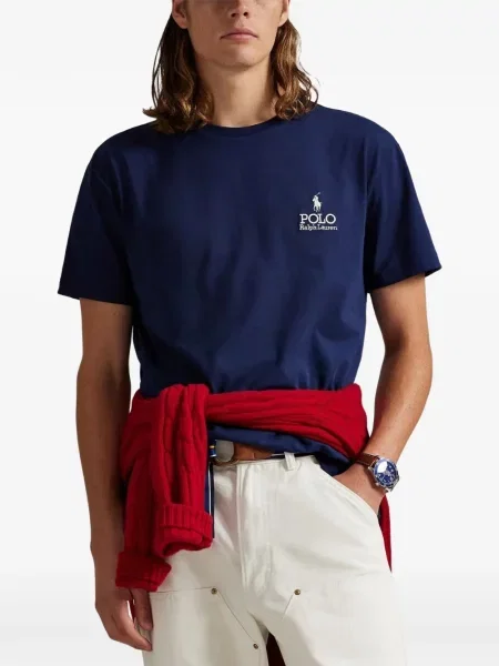 Pólóing Polo Ralph Lauren autogrammal kék