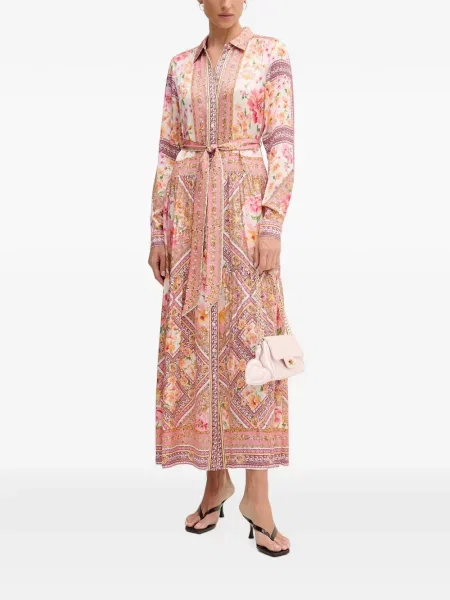 Rochie maxi Hale Bob cu model floral cu imagine roz