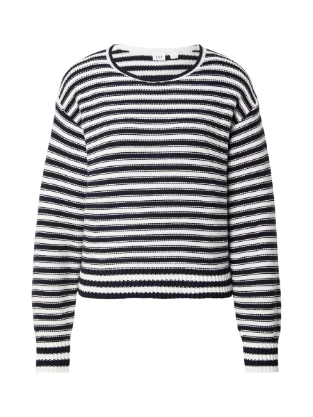 GAP Pulover bleumarin alb