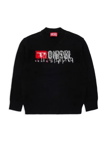Diesel melegítőfelső gyerek KONZI OVER KNITWEAR fekete
