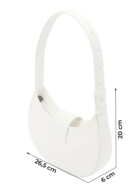 ARMANI EXCHANGE Torba za čez ramo JODIE srebrna / off-bela bela