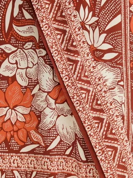 Suknja Hoss Intropia s cvjetnim printom s printom smeđa