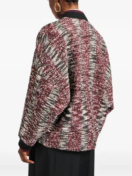 Długi kurtka bomber La Doublej czarny