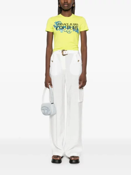 Tricou Versace Jeans Couture cu imagine verde