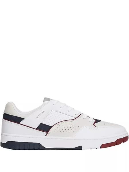Sneakerși Tommy Hilfiger din piele alb