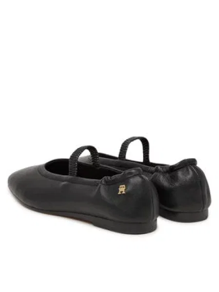 TOMMY HILFIGER Balerinke črna