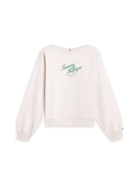 TOMMY HILFIGER Majica svetlo / smaragd bež