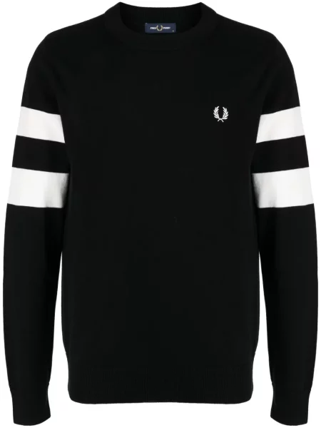 Hanorac Fred Perry cu broderie negru