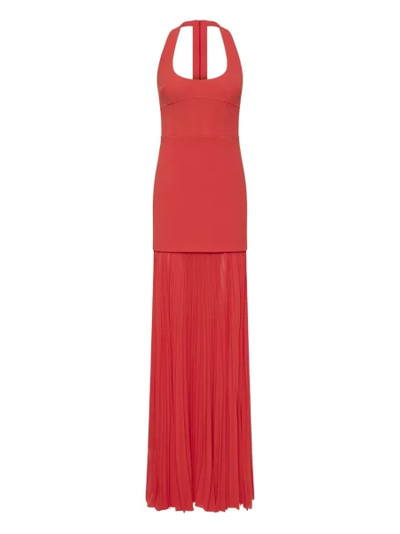 Rochie Rebecca Vallance cu gât halter de costum portocaliu