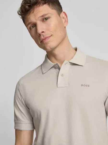 Polo Boss Prime krótki rękaw L beżowy
