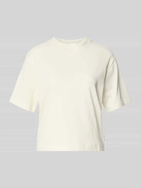 Męski t-shirt w kroju regular fit z mieszanki bawełny Marc O'polo beżowa