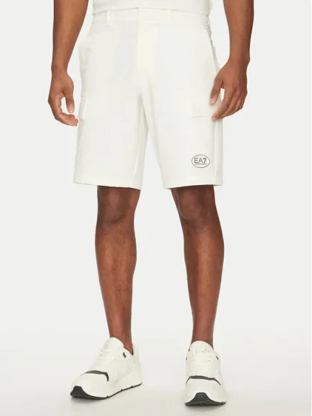 Emporio Armani Спортни шорти бял
