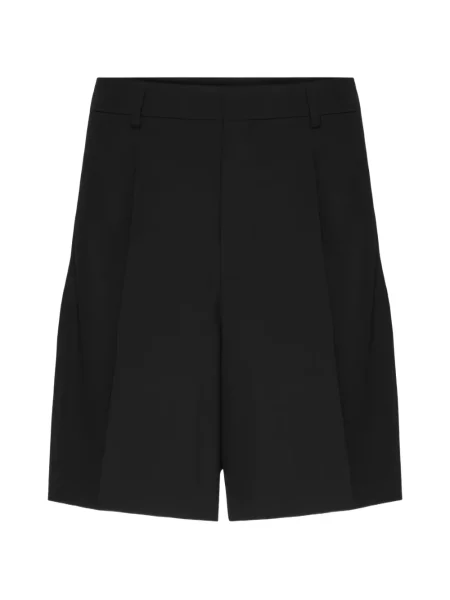 Pantaloni scurți Valentino Garavani de lână negru