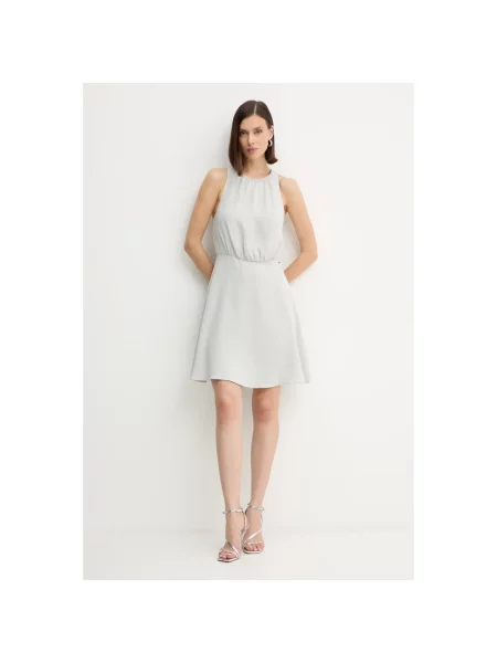 Sukienka Armani Exchange bez rękawów beżowa