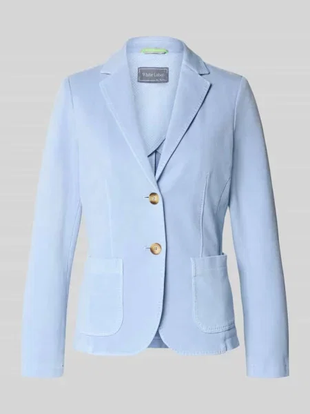 Marynarka o kroju regular fit z klapami White Label