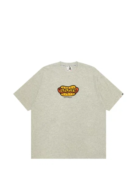 Tricou Aape By A Bathing Ape cu imagine gri