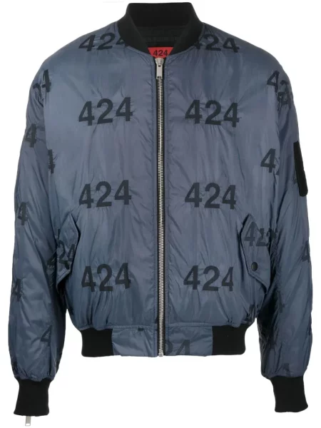 Geacă bomber 424 cu imagine albastru