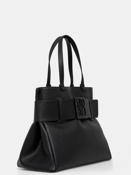Batoh Armani Exchange z ekologickej kože čierna