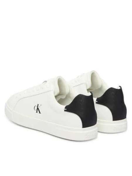 Sportcipők Calvin Klein Low Pro Cup Laceup Lth Moire fehér