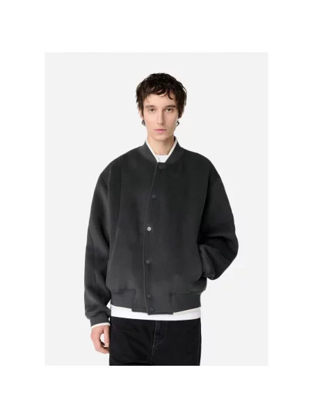 Axel Arigato kurtka bomber wełniana Typo Varsity Jacket przejściowa szary