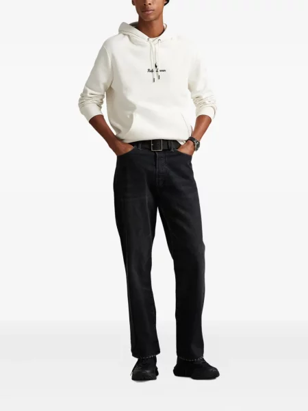 Dlouhá pruhovaná s límcem kšiltovka Polo Ralph Lauren modrá