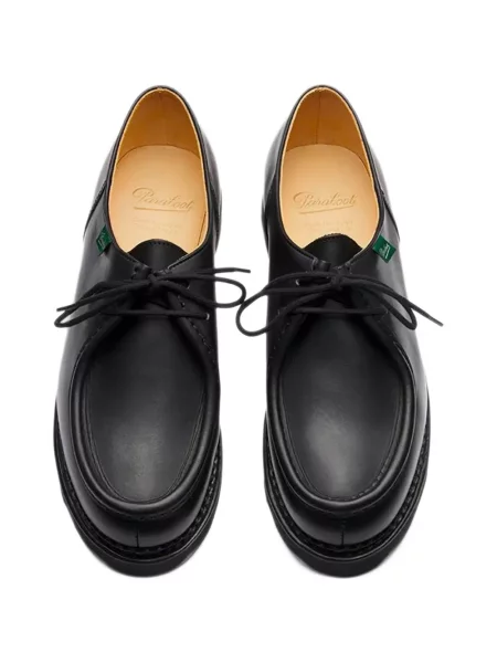 Pantofi Paraboot cu șireturi din dantelă negru