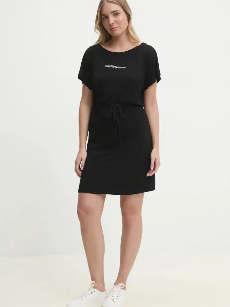 Haljina Emporio Armani Underwear mini ravna crna