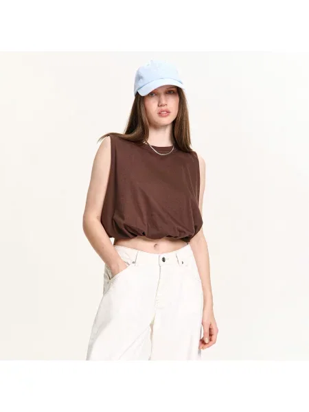 Блузка Cropp коричневая