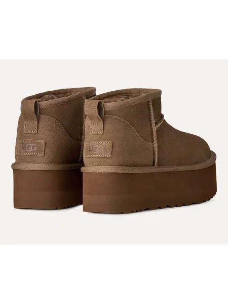 Klasické čižmy Ugg na platforme hnedá