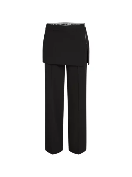 Fustă din denim Karl Lagerfeld Jeans negru