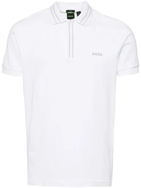 Polo Boss cu imagine alb