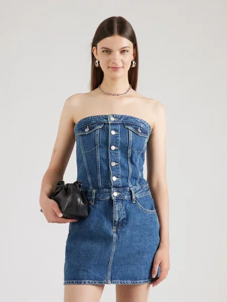 Dr. Denim Rochie Carlisle denim albastru