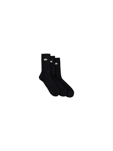 Alpha Industries pánske ponožky Basic 3 páry čierne
