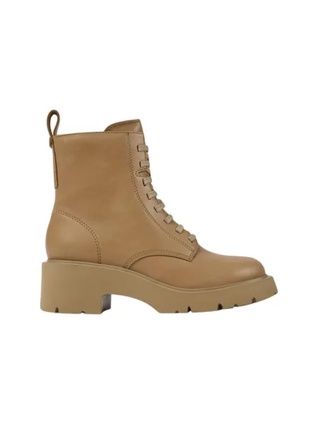 Botine Camper cu șireturi bej