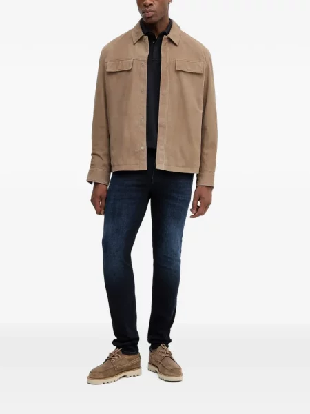 Hosszú pólóing Armani Exchange autogrammal kék