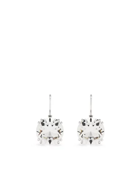 Cercei Swarovski de cristal argintiu
