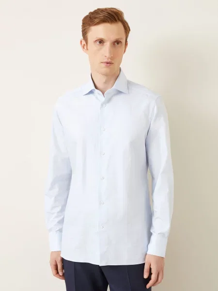 Zegna Košile Trofeo™ Slim Fit tmavě modrá